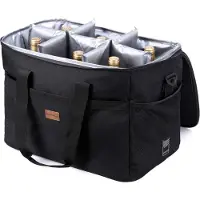 Packaway 4 Laags Geïsoleerde Koeltas - Lunchtas 40 liter - Inclusief Divider - Zwart
