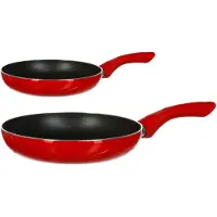 Secret De Gourmet Koekenpannen set 2x stuks Milano - Alle warmte bronnen - dia 20/26 cm - Anti-aanbaklaag - Koekenpannen