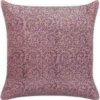 Beliani Decoratieve kussens, Sierkussen bloemmotief fluweelstof roze 45 x 45 cm ROMNEYA (45 x 45 cm)