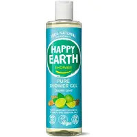 Happy Earth 100% Natuurlijke Douchegel Cedar Lime 300 Ml