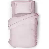 Eleganzzz Dekbedovertrek Uni Perkal Katoen Met Bies - roze 140x200/220cm