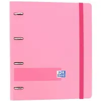 Oxford Hamelin Binder 4 A4+ Polyfoam Plastic With Rubber Includes Grid 5x5 Replacement With 5 Oxford Live & Go Band Transparant