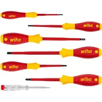 Wiha 320N K7 Schroevendraaierset VDE 7-delig Plat, Kruiskop Phillips