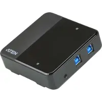 Aten USB-switch US234 iDate Super Hub - 2 USB 3.0-poorten - Zwart