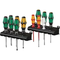 Wera Kraftform XXL voor de werkplaats Schroevendraaier set 12 stuks sleuf, kruiskop Phillips, Pozidriv schroeven