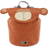 Trixie Baby Rugzak - Mr. Monkey - Schooltas Waterafstotend - Kleine Rugtas voor Kind - Voor Jongens en Meisjes - Gymtas - Bruin