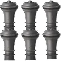 VacuVin Flessluiting Vacuvin Wine Stopper Set Grijs 6 Stuks