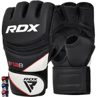 RDX Sports GGRF-12 Grappling Gloves - MMA Handschoenen - Zwart - L