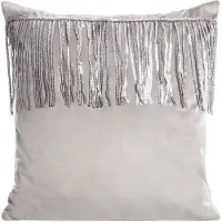 Eurofirany Sierkussens Jasper 45x45 cm - Grijs met Paillettenband
