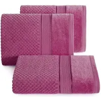 Eurofirany Luxe Katoenen Badhanddoek Jessi 70x140cm - 500 g/m² Amarant
