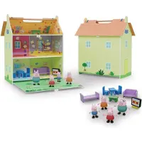 Pipsa Possu Wooden House With 4 Characters Transparant Kinderen