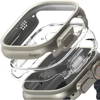 Ringke Slim Apple Watch Ultra 49 Mm Hoesje 2 Pack Titanium Grijs / Doorzichtig