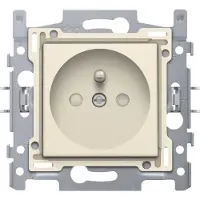 Niko Original Cream inbouw stopcontact - penaarde - enkelvoudig