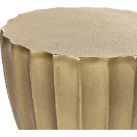 Beliani OUYEN - Bijzettafel-Goud-Aluminium