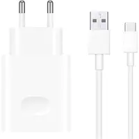 Huawei Originele power adapter - Oplader met USB-C kabel - USB aansluiting - 22,5 W - Wit