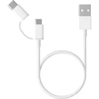 Xiaomi Originele Mi USB-C & Micro-USB naar USB kabel - 0,3 meter - Wit