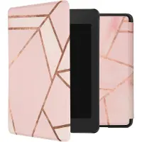 IMoshion Design Slim Hard Case Bookcase voor de Amazon Kindle Paperwhite 4 - Pink Graphic