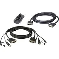 Aten 2L-7D02UDX3 USB DVI-D Dual Link Dual Display Secure KVM Kabel Set