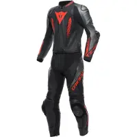 Dainese Laguna Seca 5 2-Delig Pak Zwart Antraciet Fluo Rood Maat 52