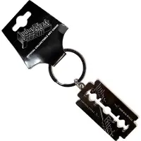 Rock Off Judas Priest - British Steel Razor Blade Sleutelhanger - Zilverkleurig