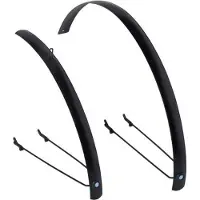 Xtrabike Spatbord 28 zwart vlak alu