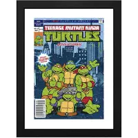 Turtles TMNT - Framed print - Comics cover (30x40)