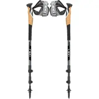 LEKI Cross Trail Lite TA Wandelstokken Black/White/Light-Blue 100-135 cm