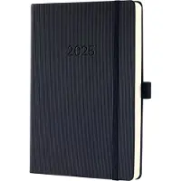 Sigel Conceptum dagagenda - A5 - 2025 - (NL/FR/EN/DU) - zwart - hardcover - SI-C2510