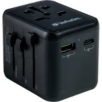 Verbatim UTA-02 universele reisadapter | 1x USB-A + 1x USB-C | 20W