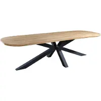 Yoi Tuintafel Noas Alu Dark Grey / Teak 280 x 100 cm