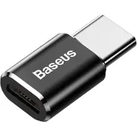 Baseus ABMU24ABK, microUSB, Type-C, zwart, zilver