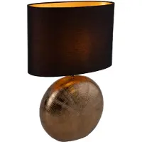 FISCHER&HONSEL GMBH Schemerlamp goud met zwart Foro 53cm