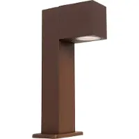 QAZQA Industriële staande buitenlamp roestbruin 30 cm IP44 - Baleno
