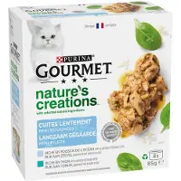 Medical Pet Shirt Nature's Creations Mini Filets met zeevis natvoer kat (8x 85 g) 3 trays (24 x 85 g)