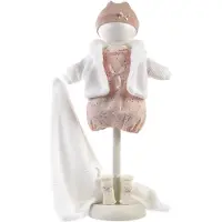 Llorens kleding set Lola zalmroze voor poppen van 38 cm