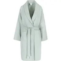 Casilin - Badjas voor Dames en Heren - Maat L - Sauna Wafelbadjas Voor Volwassen - Met riem - Katoen - Absorberend - Wasmachinebestendig - Groen