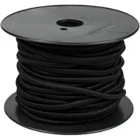 GereedschapXXL Elastiek Rol 6mm Zwart 25m - DIY, Sport, Kleding, 20KG Treksterkte