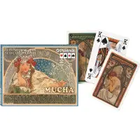 Piatnik Mucha Hyacinta Speelkaarten - Double Deck