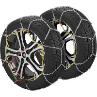 Pricenet Sneeuwkettingen - KNN80 - 9 mm stalen schakels - TÜV Keurmerk - Veiligheid - Winter Auto - Banden - Inclusief handschoenen, reparatieschakels en koffer - Set van 2