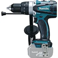 Makita BHP 458 Z LXT 18 V Li-Ion accu klopboormachine Solo - alleen het apparaat zonder accessoires, met zijhandgreep