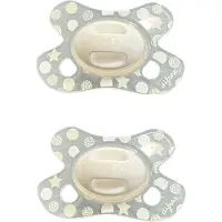 Difrax - Natural Fopspeen - Newborn - Grijze Speen - 2 st.
