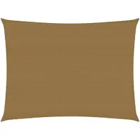 vidaXL Zonnezeil 160 g/m² 2,5x3,5 m HDPE taupe