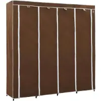 vidaXL Kledingkast met 4 vakken 175x45x170 cm bruin