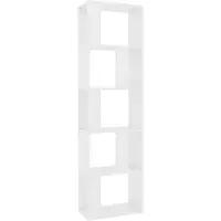vidaXL Boekenkast/kamerscherm 45x24x159 cm bewerkt hout wit
