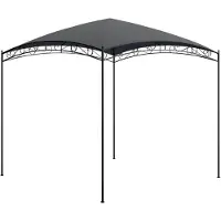 vidaXL Paviljoen, 3x3x2,65 meter, antraciet, 180 g/m²