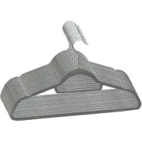 vidaXL 20-delige Kledinghangerset anti-slip fluweel grijs