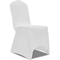 vidaXL Stoelhoes Stretch Wit (50 stuks)