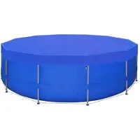 vidaXL Zwembadhoezen 2 st rond 90 g/m² 460 cm PE