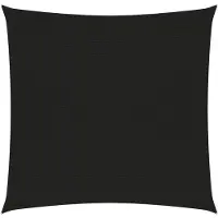 vidaXL Zonnezeil 160 g/m² 3x3 m HDPE zwart
