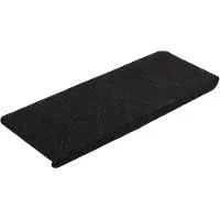 vidaXL Trapmatten zelfklevend 15 st 65x24,5x3,5 cm zwart